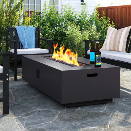 Wade Logan® Ashai Fiona Outdoor Outdoor 50,000 BTU Rectangular Fire Pit